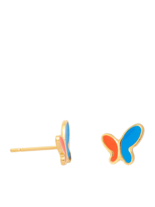 Butterfly Earrings Gold One Size 16480