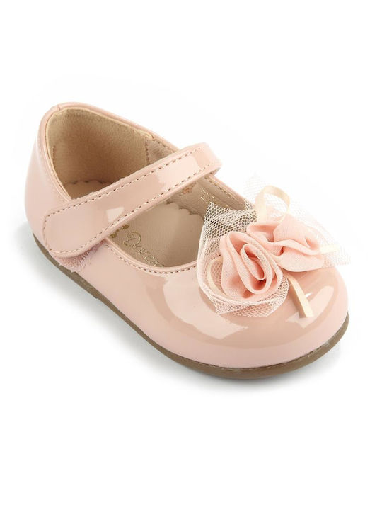 Fshoes Kids Patent Leather Ballerinas Pink