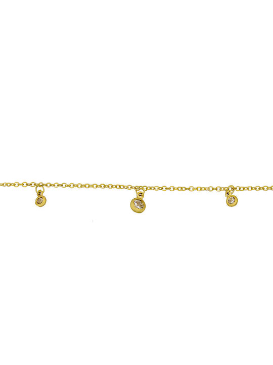 Savvas Design Bracelet made of Gold 14K with Zircon