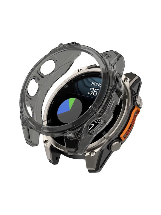 Θήκη Σιλικόνης σε Μαύρο χρώμα για Garmin Fenix 8 43mm Θήκη Σιλικόνης σε Μαύρο χρώμα για Garmin Fenix 8 43mm