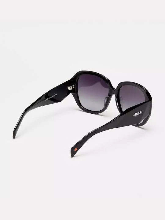 Cosselie Boston Women's Sunglasses with Black Plastic Frame and Black Gradient Polarized Lens 1802202366