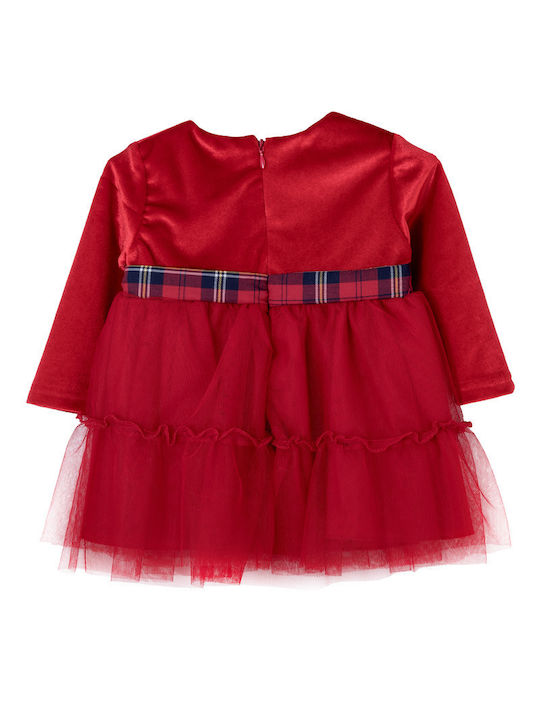 Babylon Children's Dress Velvet red