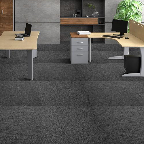 Vevor Set Plastic Floor with 20 Tiles 5mm L50.8pcsxW50.8pcs Gray