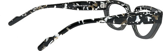 Tipi Diversi Damen Acetat Brillengestell Katzenauge Schwarze Tipi Diversi TD645702