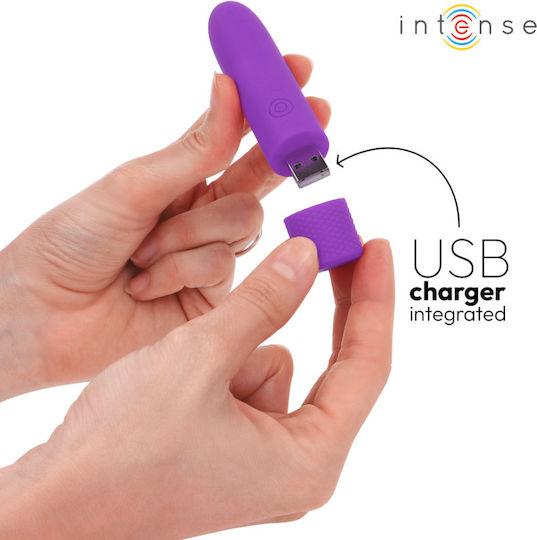 Intense Rechargeable Vibrating Vibrator Geschoss 10cm Lila