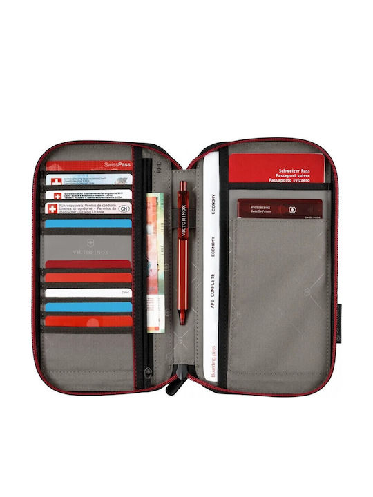 Travel Essentials Herren Geldbörse Reise mit RFID Schwarz