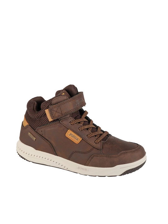 Joma J.torcon Jr Kids Sneakers High with Scratch Brown