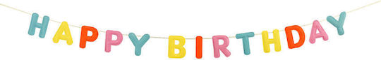 PartyDeco Happy Birthday Girlande für Party Buchstaben