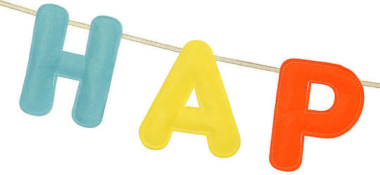PartyDeco Happy Birthday Girlande für Party Buchstaben