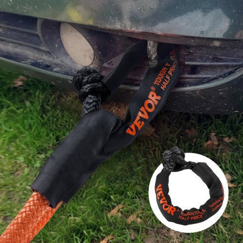 Vevor Car Towing Rope In Black Colour
