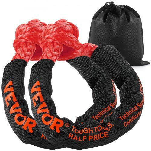 Vevor Car Towing Equipment Tow Rope In Black Color