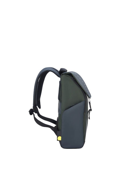 Delsey Securflap Wasserdicht Tasche Rucksack für Laptop 15.6" Army