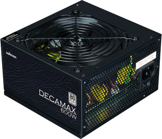 Zalman Decamax 600W Black Computer Power Supply Semi Modular 80 Plus Standard