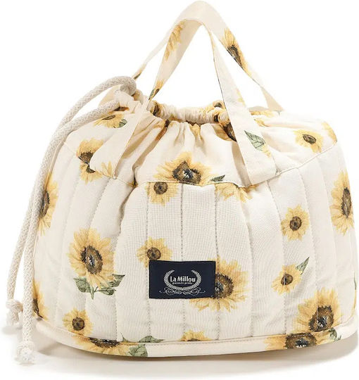 La Millou Ecru Stroller Bag Basket for Diapers