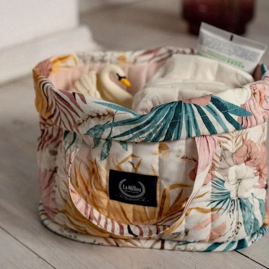 La Millou Ecru Stroller Bag Basket for Diapers