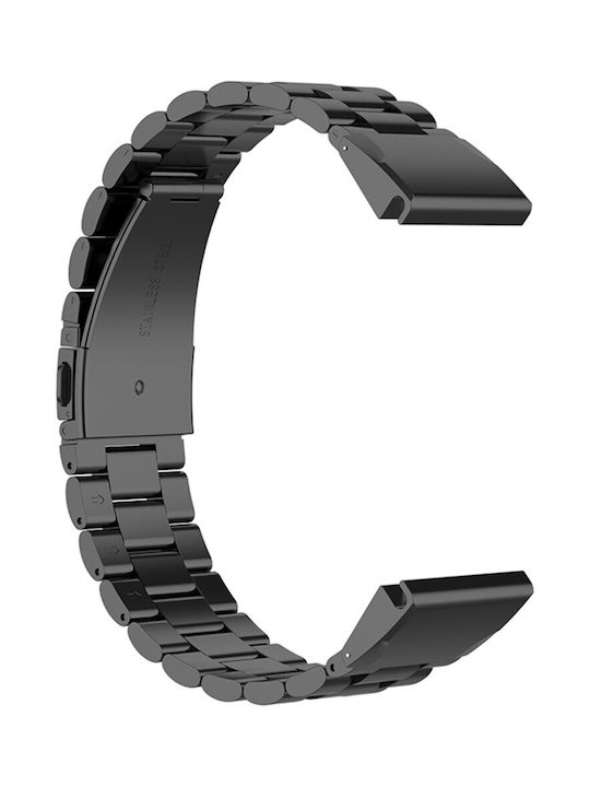 Techsuit Каишка за смарт часовник Quickfit 26mm W010 Garmin Fenix 3/3 Hr 5x 5x Plus 6x 6x Pro 7x 7x Pro Solar Черен