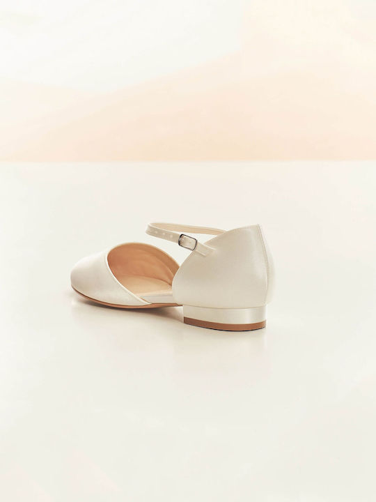 Bridal Satin Ivory Pump 2 Cm Sissi