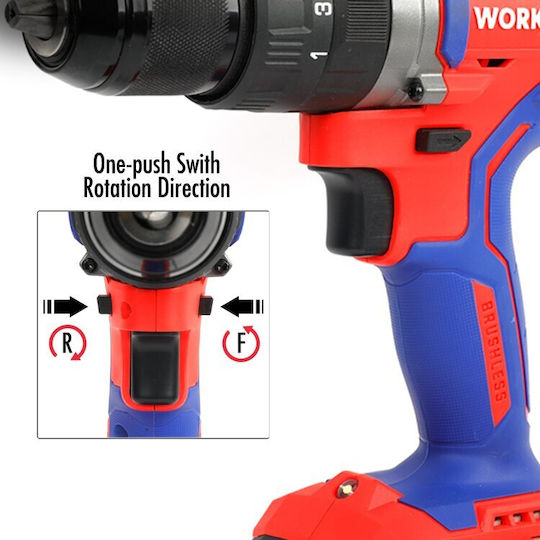WorkPro WP390005 Percussive Drill Driver Battery Solo Brushless