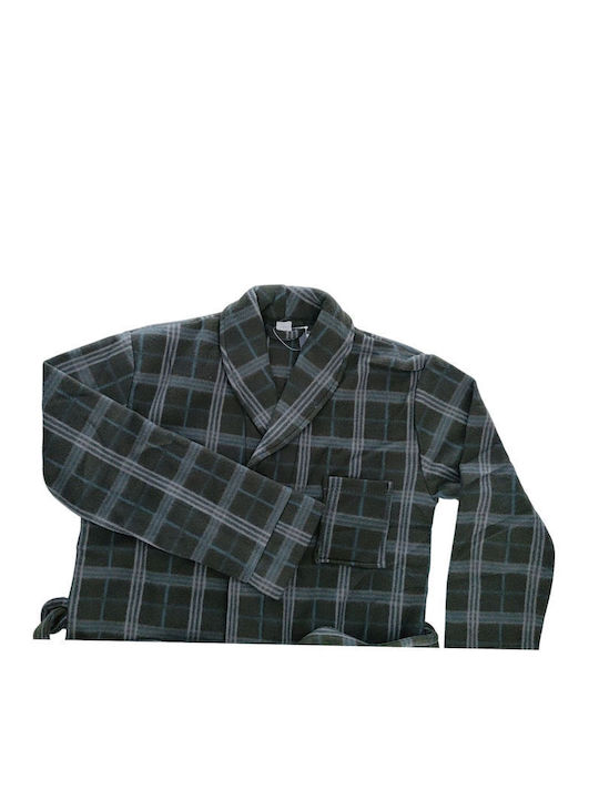 Collection Χειμερινή Ανδρική Ρόμπα Fleece Λαδί