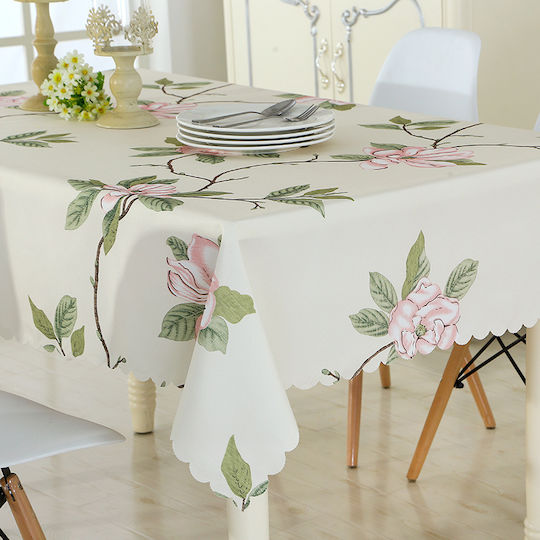 Tablecloth Stain Resistant Beige 150x150cm