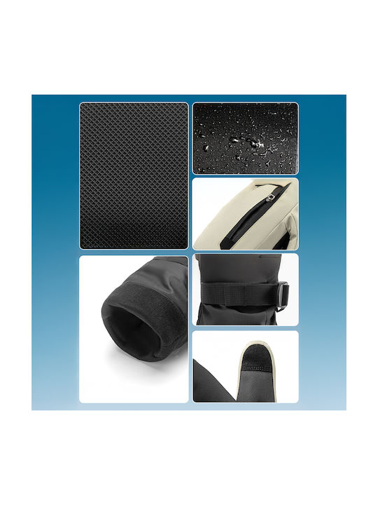 Qunature Full Length Männer Ski- & Snowboardhandschuhe Braun