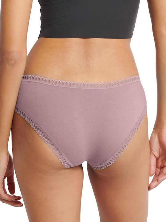 Woman Go Βαμβακερά Women's Slip 3Pack with Lace Multicolour