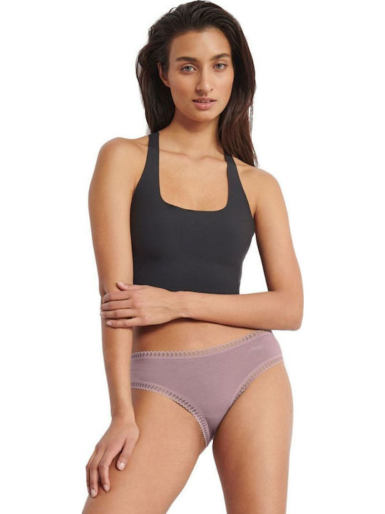 Woman Go Βαμβακερά Women's Slip 3Pack with Lace Multicolour