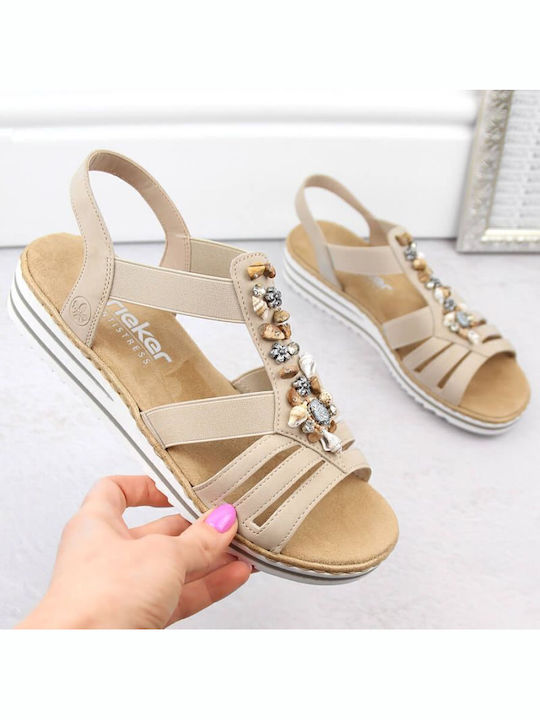Γυναικεία Σανδάλια Beige/Cream