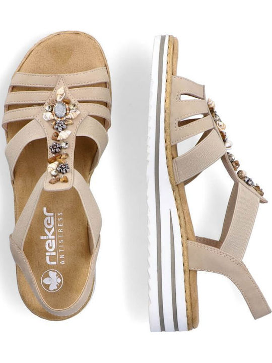 Γυναικεία Σανδάλια Beige/Cream