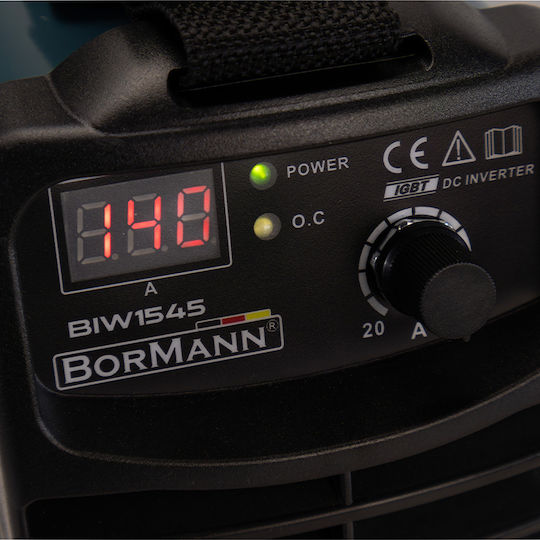 Bormann BIW1545 Welding Machine Inverter MMA with Maximum Welding Current 140A and Duty Cycle 45%