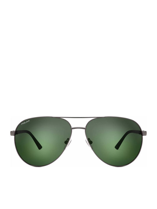 Polar Ochelari de soare Gri cu Cadru & Verde Lentilă Polar Ochelari de soare Gri cu Cadru & Verde Lentilă