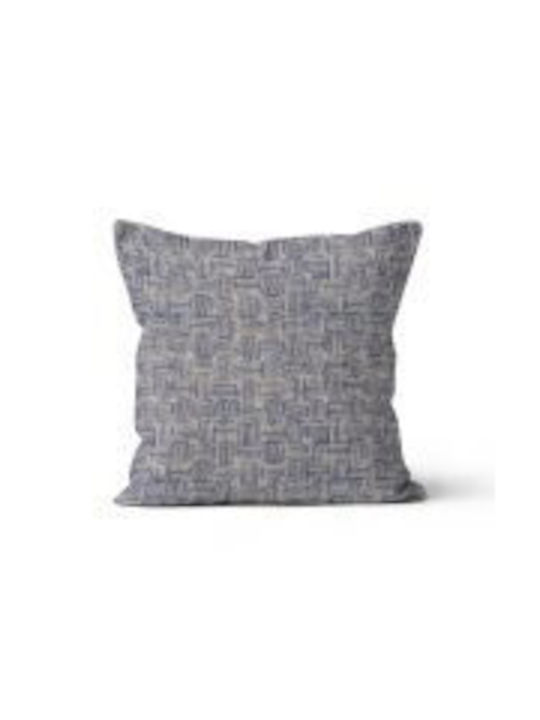 Beauty Home Perna de canapea din 100% Bumbac Blue Checkered 45x45cm.