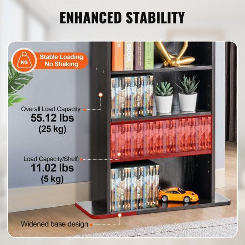 Vevor Floor Standing Case 240 CD 19x7x36cm