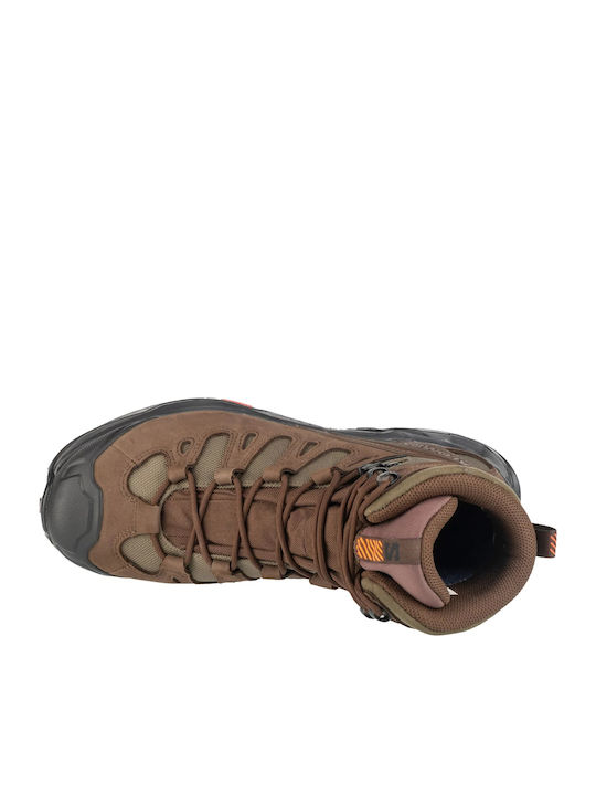 Salomon Quest Tracker GTX Ανδρικά Ορειβατικά Μποτάκια Αδιάβροχα με Μεμβράνη Gore-Tex Καφέ