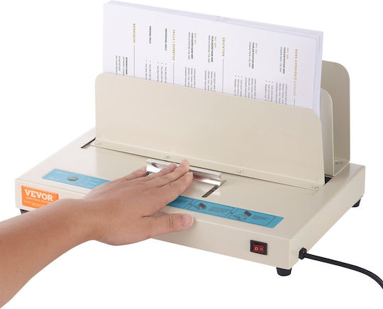 Vevor Μηχανή Βιβλιοδεσίας Σπιράλ για Δέσιμο max 500 Φύλλων JZJ20500Z126NIUG7V2
