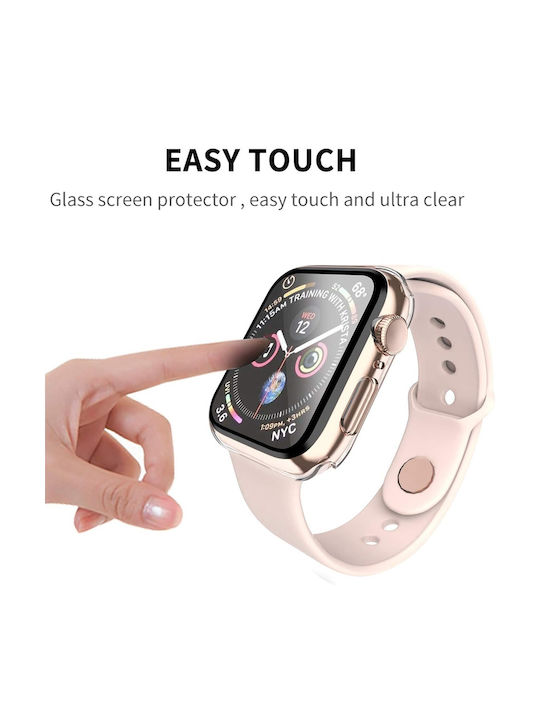 Techsuit Defense360 Pro Пластмасов Калъф със Стъкло в Прозрачен цвят за Apple Watch 1, 2, 3 (38 мм)
