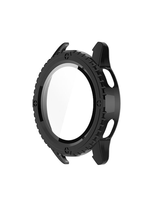 Techsuit Defense360 Pro Πλαστική Θήκη με Τζαμάκι σε Μαύρο χρώμα για Xiaomi Watch S3