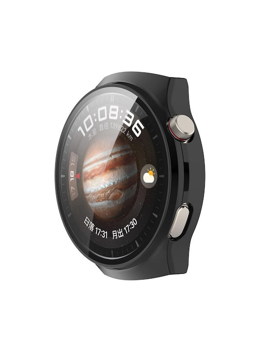 Techsuit Defense360 Pro Пластмасов Калъф със Стъкло в Черен цвят за Huawei Watch 4 Pro