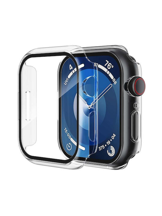 Techsuit Defense360 Pro Plastic Case with Glass in Transparent color for Apple Watch 1, 2, 3 (38mm)