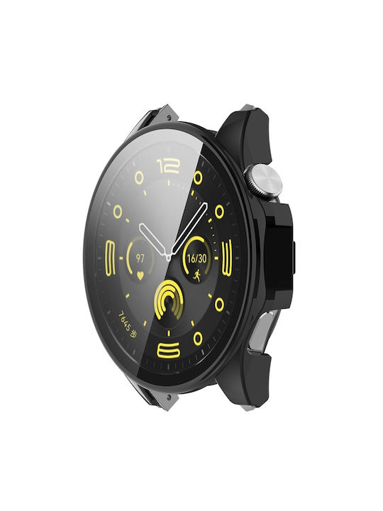 Techsuit Defense360 Pro Carcasă de Plastic cu Sticlă în culoarea Negru pentru Huawei Watch GT 4 (41mm)