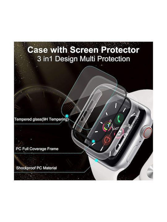 Techsuit Defense360 Pro Carcasă de Plastic cu Sticlă în culoarea Negru pentru Huawei Watch GT 4 (41mm)