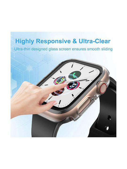 Techsuit Defense360 Pro Пластмасов Калъф със Стъкло в Черен цвят за Apple Watch 1, 2, 3 (38 мм)