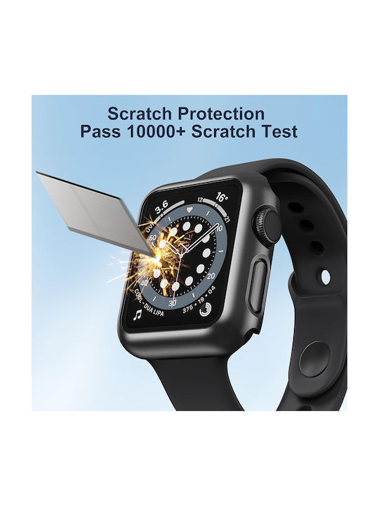 Techsuit Defense360 Pro Пластмасов Калъф със Стъкло в Черен цвят за Apple Watch 1, 2, 3 (38 мм)