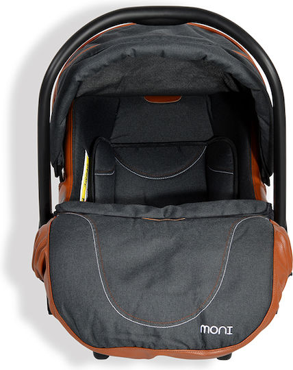 Cangaroo Alma 3 in 1 Adjustable 3 in 1 Baby Stroller Suitable for Newborn Black / Brown 7.5kg