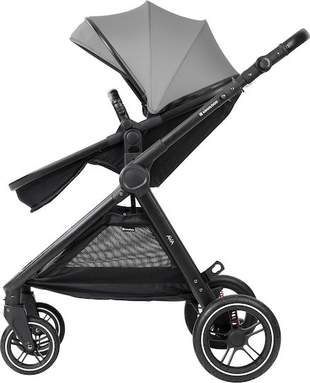 Kikka Boo Ava Verstellbar 3 in 1 Baby Kinderwagen Geeignet für Neugeborene Gray 10.2kg
