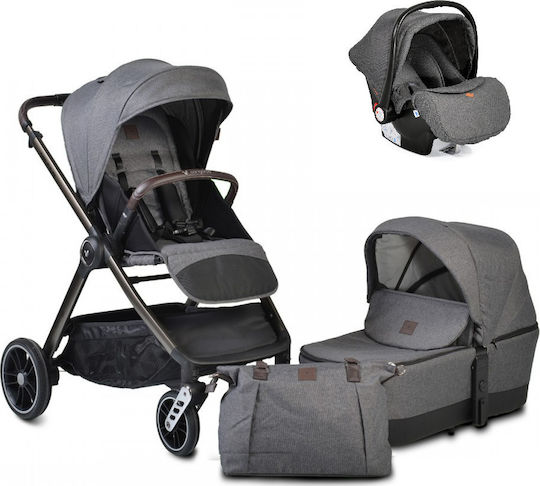 Cangaroo Macan Adjustable 3 in 1 Baby Stroller Suitable for Newborn Gray 11kg