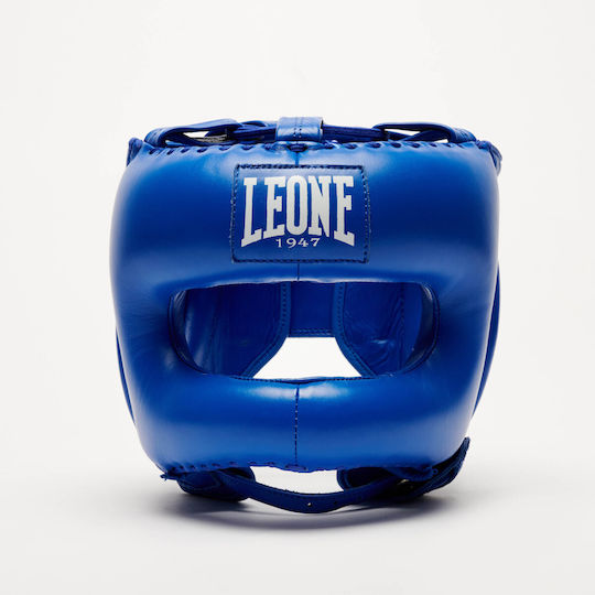 Leone 1947 Боксова каска Възрастни Цяло лице Кожена Син