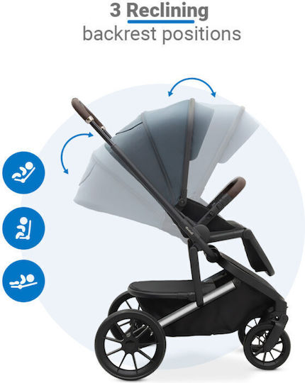 Dovadi Fly Adjustable 2 in 1 Baby Stroller Suitable for Newborn Night Grey