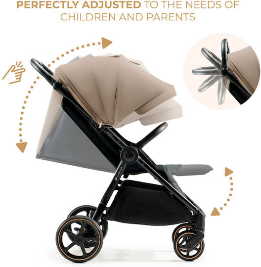 Kinderkraft Mitzy Cărucior pentru Bebeluși Potrivit pentru Nou-născut Linen Bej 5kg