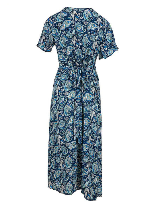 Sommer Maxi Damenkleid Blau